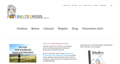 Desktop Screenshot of bunterwegs.com