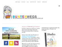 Tablet Screenshot of bunterwegs.com